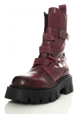 RUNDHOLZ  BLACK  LABEL, buckled leather boots with lug sole 2223985211