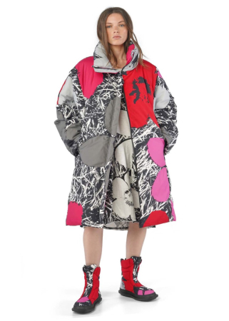 RUNDHOLZ  BLACK  LABEL, down coat with print 2253211212