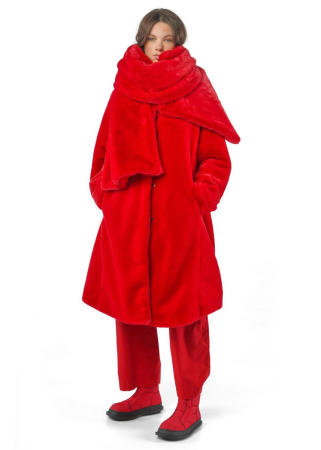 RUNDHOLZ  BLACK  LABEL, langer Kunstpelzmantel 2253431202