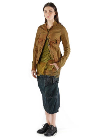 RUNDHOLZ DIP, washed-out denim skirt 2252030303
