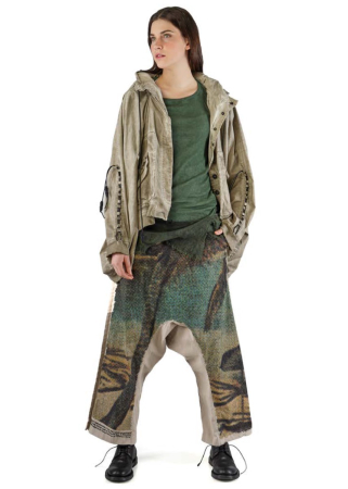 RUNDHOLZ DIP, Hose mit Postkarten-Print 2252110103