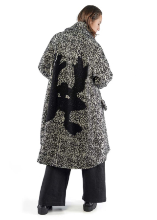RUNDHOLZ, Strickmantel mit abstraktem Motiv 2251757201
