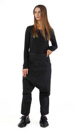 RUNDHOLZ, moderne Nadelstreifenhose aus Wolle 2251110122