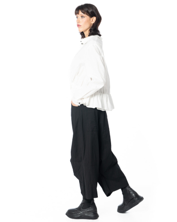 RUNDHOLZ, moderne Nadelstreifenhose aus Wolle 2251110122