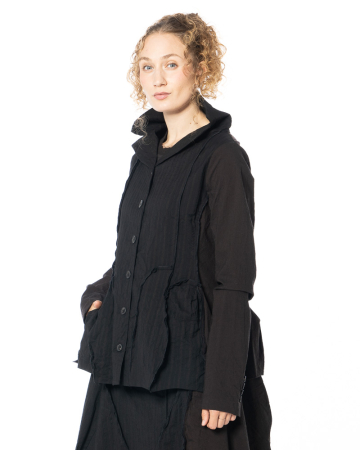 RUNDHOLZ, taillierte Wolljacke mit Schößchen 2251111101