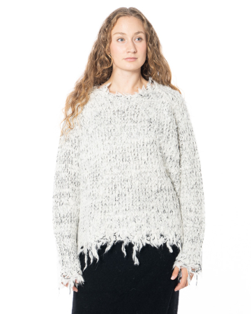 RUNDHOLZ, fransiger Pullover aus Alpakawolle 2251380701