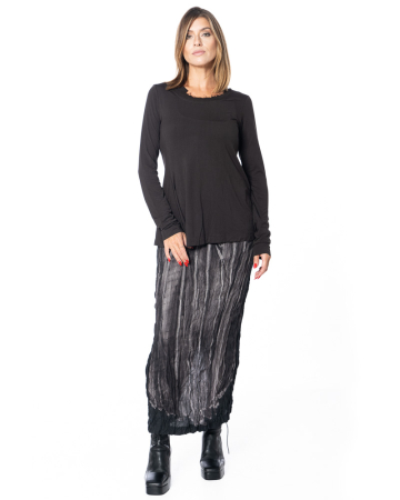 RUNDHOLZ, printed maxi skirt in crinkle look 2251470302