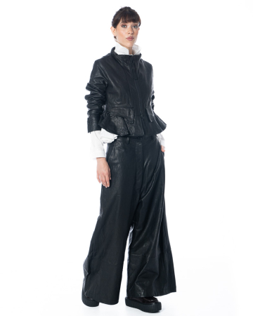 RUNDHOLZ, weite Hose aus weichem Lammleder 2251480106 