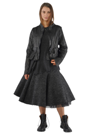 RUNDHOLZ, soft leather peplum jacket 2251481105