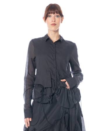 RUNDHOLZ, blouse jacket in coated cotton 2251550402 
