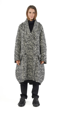 RUNDHOLZ, Strickmantel mit abstraktem Motiv 2251757201