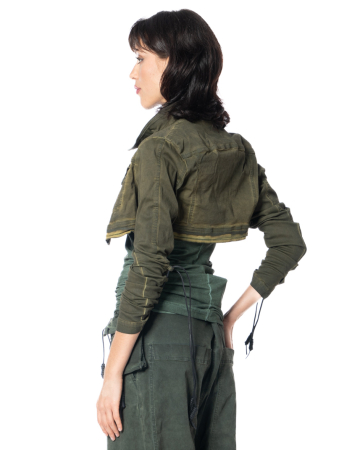 RUNDHOLZ DIP, kurze Jacke mit Ärmelschnürung 2252061106
