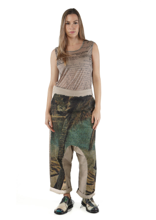 RUNDHOLZ DIP, Hose mit Postkarten-Print 2252110103