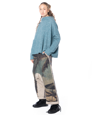 RUNDHOLZ DIP, Hose mit Postkarten-Print 2252110103