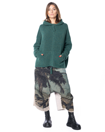 RUNDHOLZ DIP, verkürzte Hose mit Postkartenmotiv 2252110106