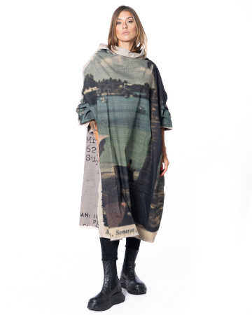 RUNDHOLZ DIP, Kleid mit Postkartenmotiv 2252110911