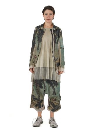 RUNDHOLZ DIP, taillierte Jacke mit Postkarten-Print 2252111112