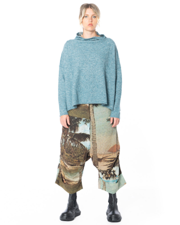 RUNDHOLZ DIP, Hose mit Postkarten-Print 2252170105