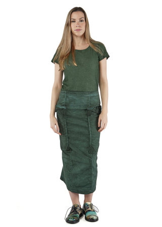 RUNDHOLZ DIP, washed-out skirt with pockets 2252240308