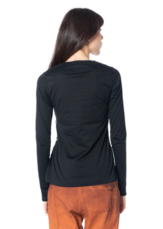 RUNDHOLZ DIP, T-Shirt mit farbigem Aufdruck 2252300502