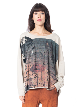 RUNDHOLZ DIP, T-Shirt mit Postkarten-Print 2252300503