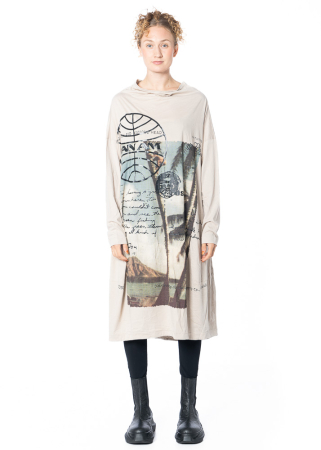 RUNDHOLZ DIP, dress with vintage postcard print 2252300906