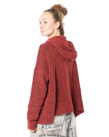 RUNDHOLZ DIP, weiche Strickjacke mit Kapuze 2252467104