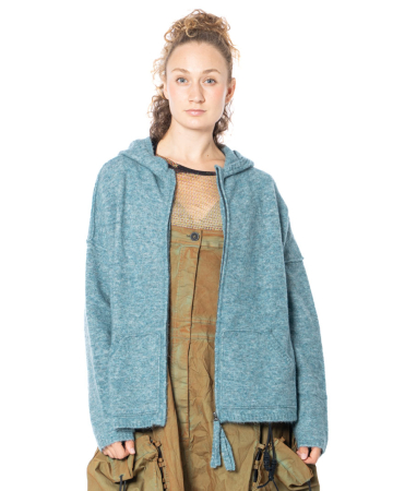 RUNDHOLZ DIP, weiche Strickjacke mit Kapuze 2252467104