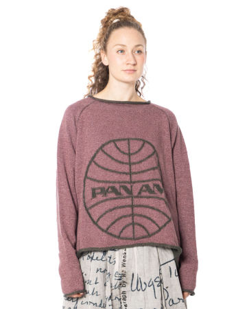 RUNDHOLZ DIP, Wollpullover mit Airline-Motiv 2252640701