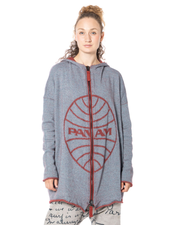RUNDHOLZ DIP, knit cardigan with jacquard print 2252647102