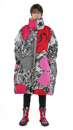 RUNDHOLZ  BLACK  LABEL, down coat with print 2253211212