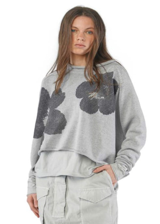 RUNDHOLZ  BLACK  LABEL, floral knitted sweater 2253720704