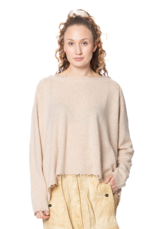 RUNDHOLZ DIP, merino wool knit sweater with fringes 1242330701