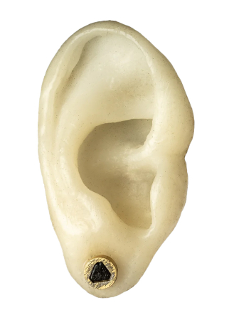 Parts of Four, stud earring with black diamond