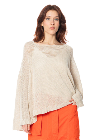 RUNDHOLZ DIP, onesize linen sweater 1252440703