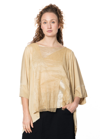 RUNDHOLZ DIP, soft one size t-shirt with silk layering 1242500507