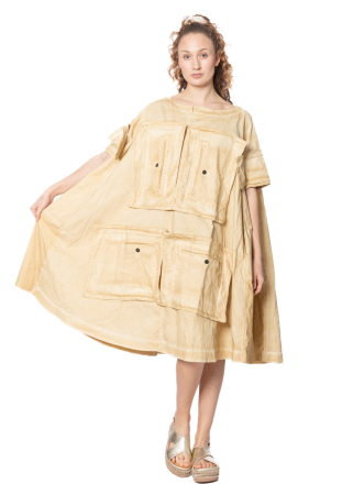 RUNDHOLZ DIP, extravagant cotton cargo dress in used look 1242600907
