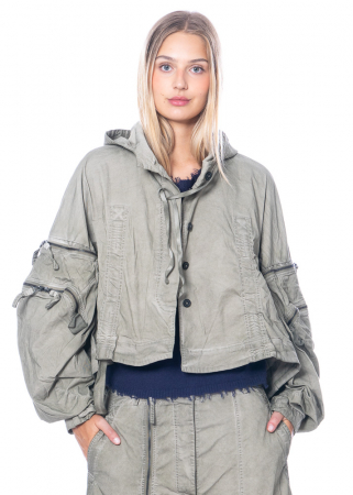 RUNDHOLZ DIP, sporty, hooded jacket with zip on the sleeves 2232601107
