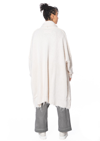 RUNDHOLZ DIP, one size silk coat with fringed hem 1242657204