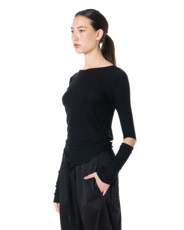 Andrea Ya'aqov, crewneck top in stretch-jersey