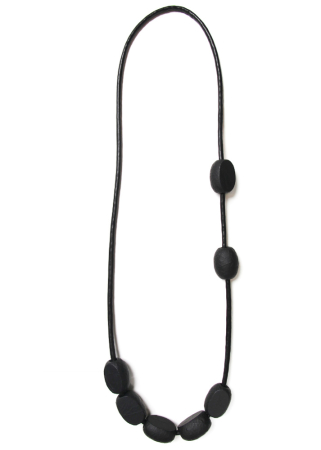 maria calderara, loop necklace with oval beads