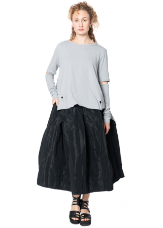 PLUSLAVIE PLÜ, voluminous long skirt BUTTON UP SKIRT