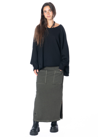 PLUSLAVIE PLÜ, long skirt with pockets PEN SKIRT 1