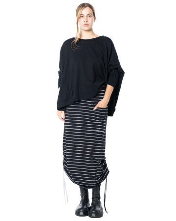 PLUSLAVIE PLÜ, langer Rock zum Raffen PEN SKIRT 3