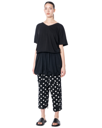 PLUSLAVIE PLÜ, short flounce skirt SWEATSKIRT