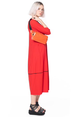 yukai, easy elastic summer dress with sleeves 321K2