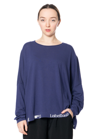 RUNDHOLZ  BLACK  LABEL, sweater with print on the hem 1243330701