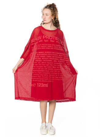 RUNDHOLZ  BLACK  LABEL, transparent dress with print 1243340901