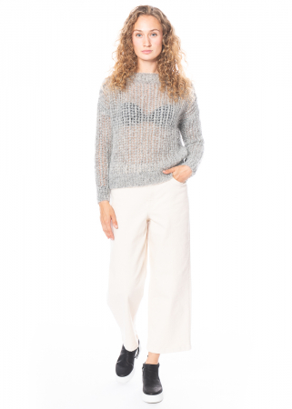 annette görtz, high fashion cotton pants Cora with centered seams