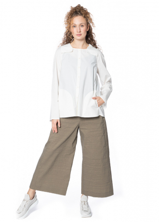annette görtz, straight cut trousers ALINA with a fine linen texture